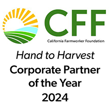 California Farmworker Foundation (CFF) Hand to harvest Corporate Partner of the Year 2024 Award